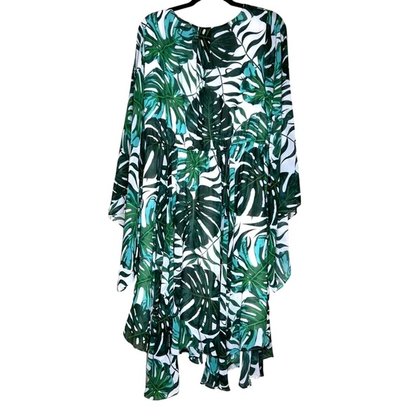 Meghan Los Angeles Sunset Dress- Palm‎ Beach Green sz LARGE NWT - Picture 5 of 9